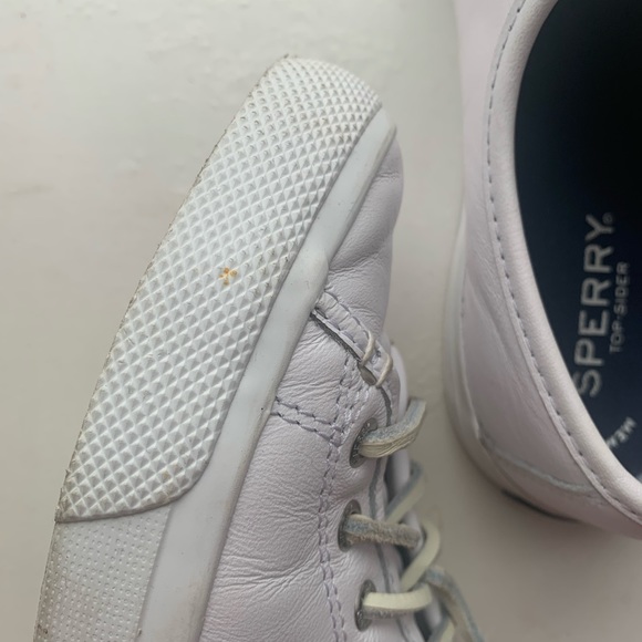 Sperry Crest Vibe White Leather Sneakers - Picture 6 of 6